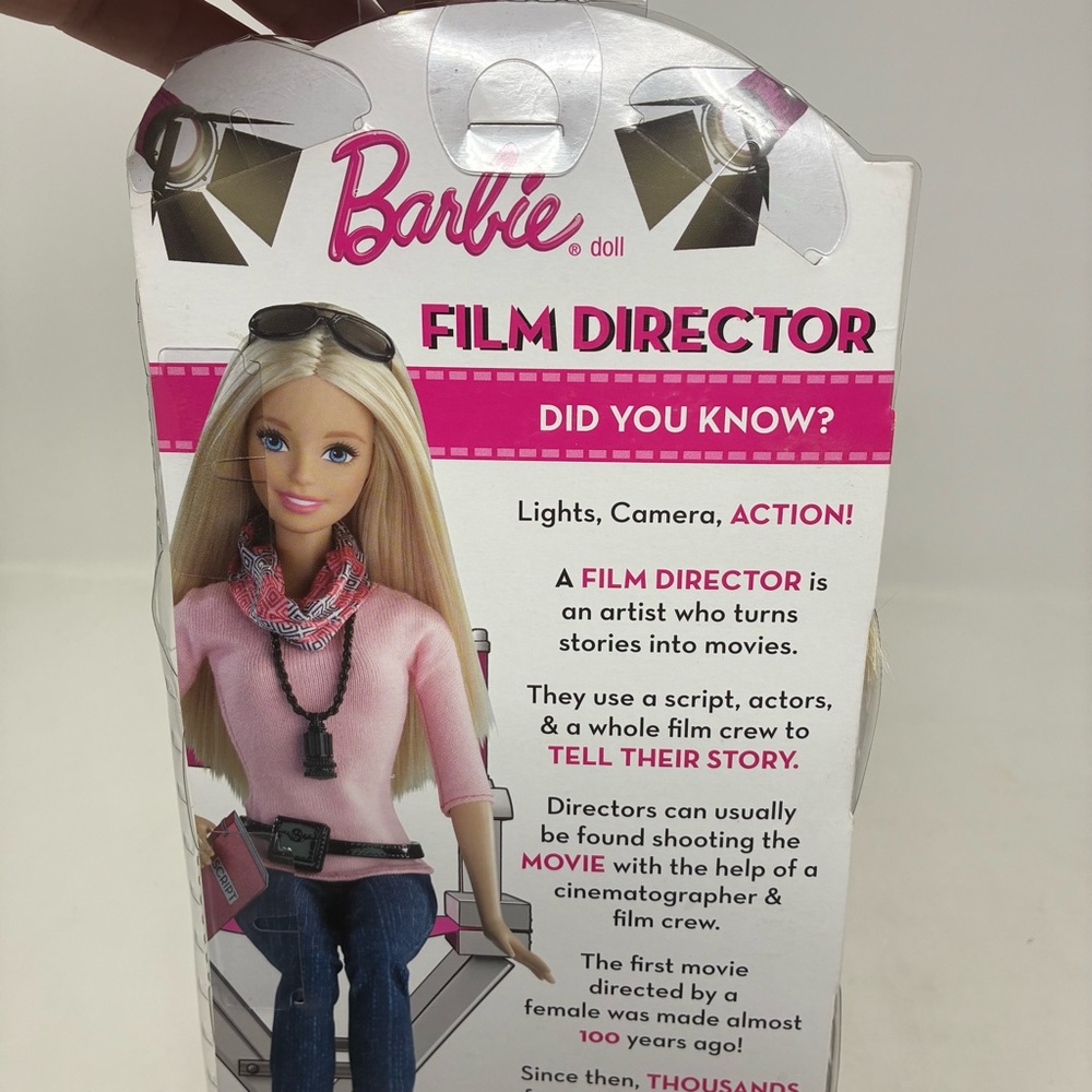 2015 Barbie Doll Film Director Career of the Year Blond hair mint in box - Picture 6 of 8